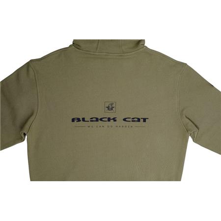 MEN'S SWEATSHIRT BLACK CAT HOODIE - KAKI