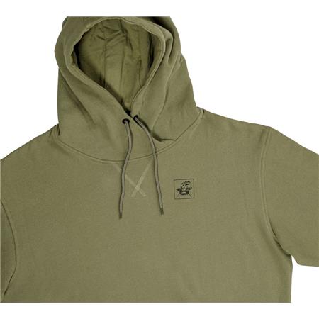 MEN'S SWEATSHIRT BLACK CAT HOODIE - KHAKI