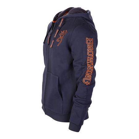 MEN'S SWEATSHIRT BROWNING ZIP SNAPSHOT - BLEU