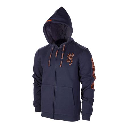MEN'S SWEATSHIRT BROWNING ZIP SNAPSHOT - BLEU