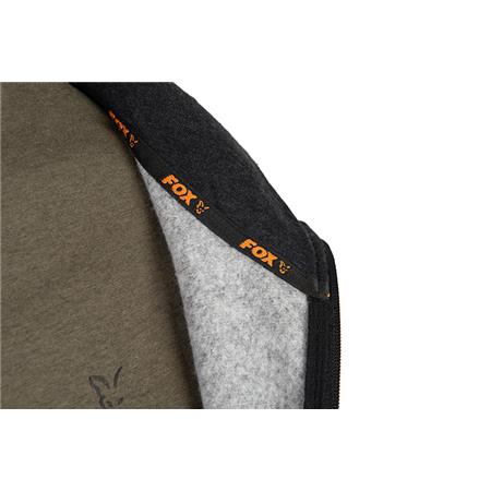 MEN'S SWEATSHIRT FOX COLLECTION LW HOODY BLACK & ORANGE - NOIR