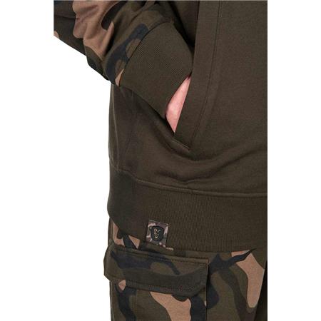 MEN'S SWEATSHIRT FOX LW KHAKI/CAMO SPLIT ZIP HOODY - KAKI/CAMO