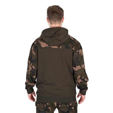 MEN'S SWEATSHIRT FOX LW KHAKI/CAMO SPLIT ZIP HOODY - KAKI/CAMO