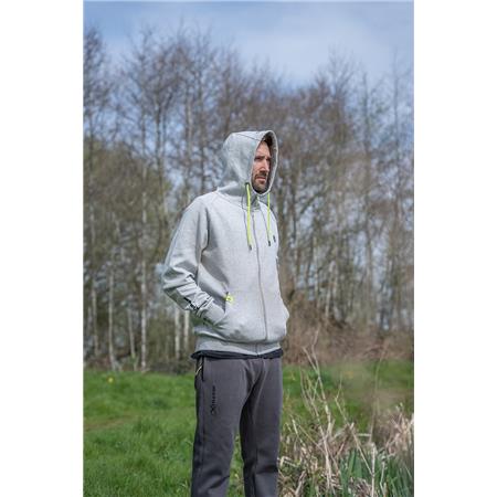 MEN'S SWEATSHIRT FOX MATRIX BLACK EDITION FULL ZIP HOODY - GRIS