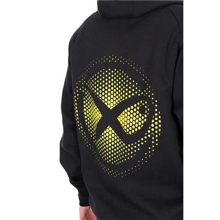 MEN'S SWEATSHIRT FOX MATRIX LARGE FADE LOGO HOODY - BLACK