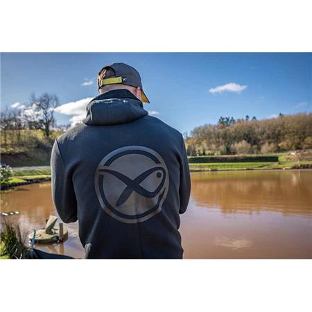 MEN'S SWEATSHIRT FOX MATRIX STEALTH ZIPPED HOODY - NOIR