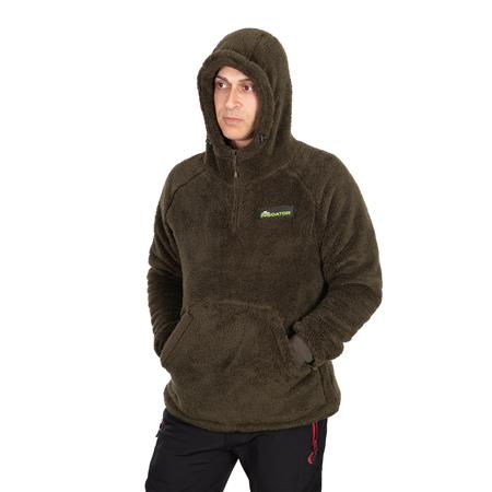 MEN'S SWEATSHIRT FOX RAGE PREDATOR SHERPA HOODY - BROWN