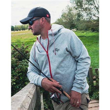 MEN'S SWEATSHIRT FOX RAGE VOYAGER HOODIES - LIGHT GREY