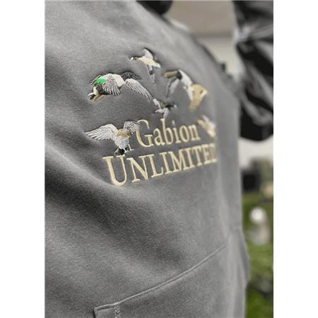 MEN'S SWEATSHIRT GABION UNLIMITED POSE BRODÉ - GRIS