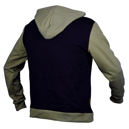 MEN'S SWEATSHIRT GRADE HOODY - BLACK/KHAKI