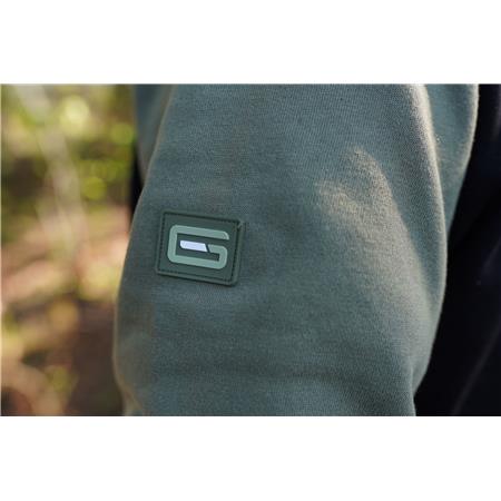 MEN'S SWEATSHIRT GRADE HOODY - BLACK/KHAKI