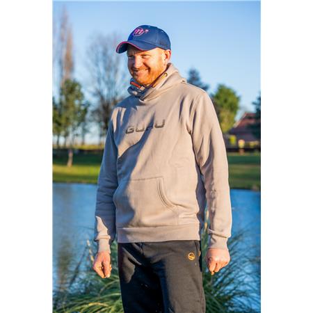 MEN'S SWEATSHIRT GURU GREY CIRCLES HOODIE - GREY