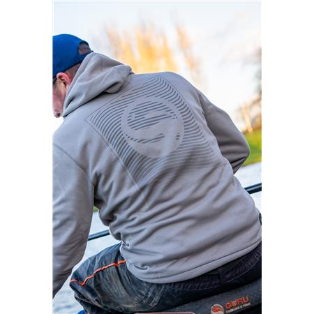 MEN'S SWEATSHIRT GURU LIGHTWEIGHT HOODIE - GREY