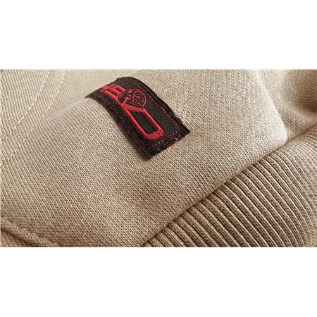 MEN'S SWEATSHIRT HOT SPOT DESIGN HOODIE HARDHEADED - BEIGE