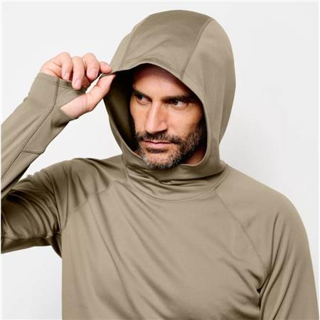 MEN'S SWEATSHIRT ORVIS PRO SUN HOODIE - SAFARI GREEN