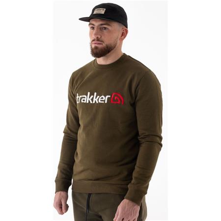MEN'S SWEATSHIRT TRAKKER CR LOGO SWEATSHIRT - KAKI