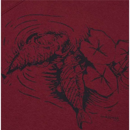 MEN'S SWEATSHIRT TRAKKER RIPPLE HOODY - BURGUNDY