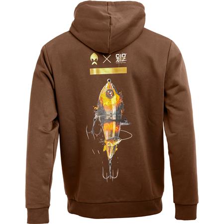 MEN'S SWEATSHIRT WESTIN SWIMLURE HOODIE - BROWN