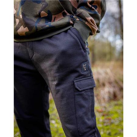 MEN'S TROUSERS FOX LW BLACK / CAMO COMBAT JOGGERS - NOIR