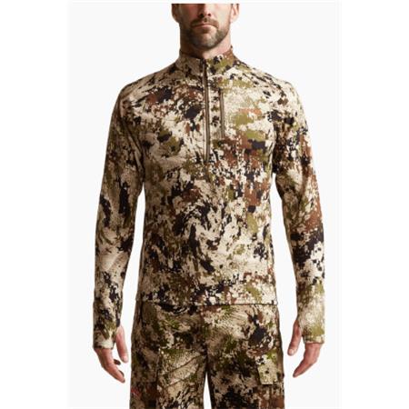 MEN'S UNDERWEAR SITKA CORE MERINO 330 HALF-ZIP MAILLOT