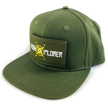 Men's Velcro Cap Fishxplorer Snapback - Vert