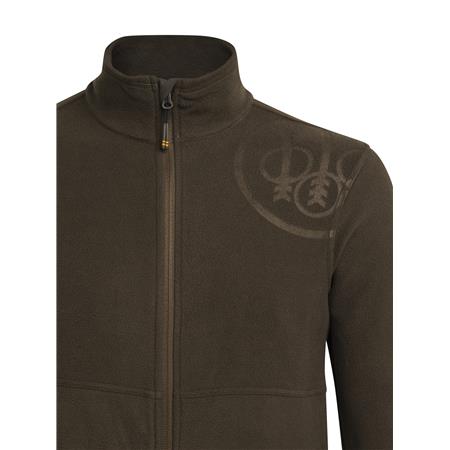MEN'S VEST BERETTA HP LOGO FULL ZIP - BROWN BARK