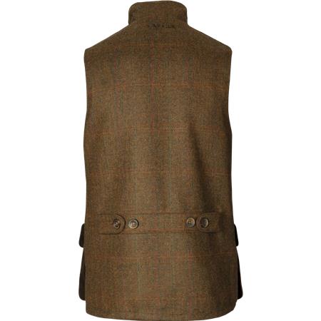 MEN'S VEST HARKILA KENMORE - FOREST GREEN/HERRINGBONE