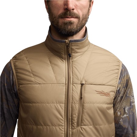 MEN'S WAISTCOAT - BUCKSKIN SITKA KELVIN AEROLITE - BUCKSKIN
