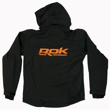 MEN'S WATERPROOF JACKET ROK FISHING - BLACK