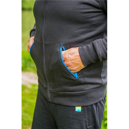 MEN'S ZIP-UP SWEATSHIRT PRESTON INNOVATIONS CELCIUS HOODIE - BLACK