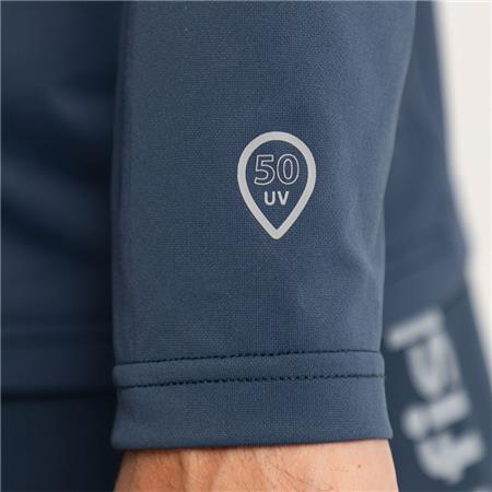 MĘSKA BLUZA ADVENTER & FISHING GOLON ANTI UV À CAPUCHE - GRANATOWY