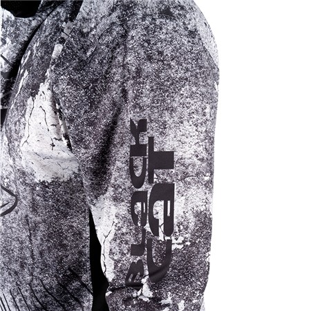 MĘSKI T-SHIRT Z DŁUGIM RĘKAWEM BLACK CAT SUN JERSEY - SZARY/BIAŁY