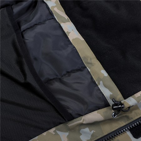 MĘSKI ZESTAW KURTKA I SPODNIE NA SZELKACH DAM XTHERM2 PRO WINTER SUIT BREATHABLE - BLACK/CAMO