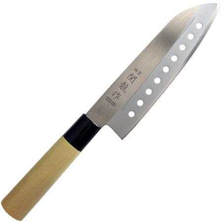 Messer Sekiryu Santoku Durchbrochen