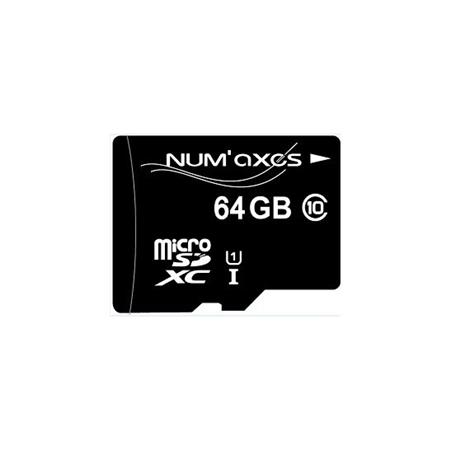 MICRO SDXC MEMORY CARD NUMAXES CLASSE 10 AVEC ADAPTATEUR