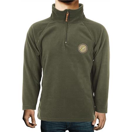 Micropolaire Sweat Voor Mannen - Kaki Bartavel Oslo Forel Micropolar - Caqui Microfleece - Kaki