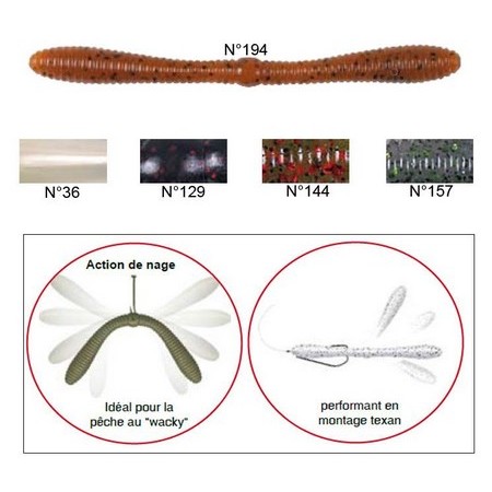 Miękka Przynęta Lunker City Spanky - Pack De 8