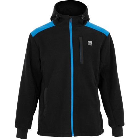 Miesten Fleece Preston Innovations Windproof Fleece Jacket - Musta