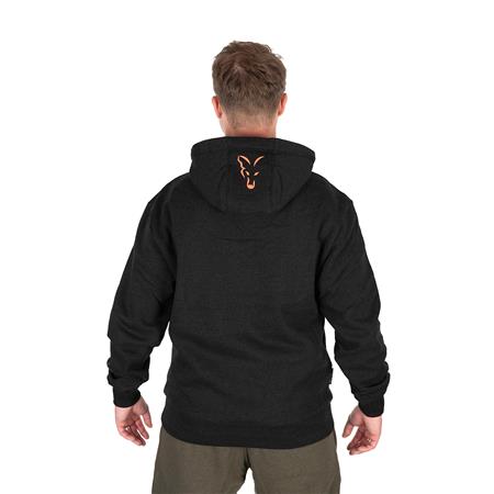 MIESTEN HUPPARI FOX COLLECTION HOODY - MUSTA