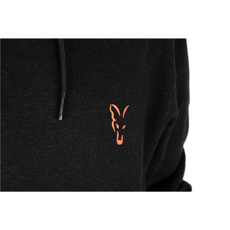 MIESTEN HUPPARI FOX COLLECTION HOODY - MUSTA