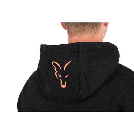 MIESTEN HUPPARI FOX COLLECTION HOODY - MUSTA