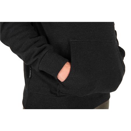 MIESTEN HUPPARI FOX COLLECTION HOODY - MUSTA