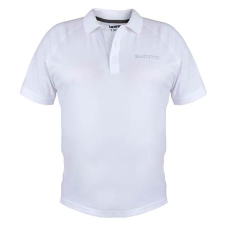 Miesten Polo Shimano Wear Short Sleeve Polo - Valkoinen