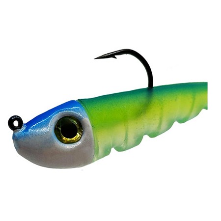 MIT HAKEN VERSEHENER WEICHKÖDER DELALANDE SLIM MINNOW SALT WATER - 14CM