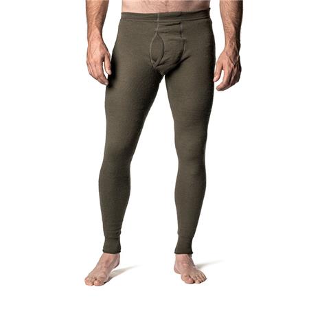MIXED BEANIE WOOLPOWER LONG JOHNS 200 WITH FLY BLACK