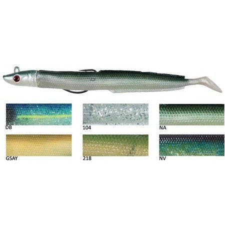 Mjukplastbete Flashmer Blue Equille 15.5Cm