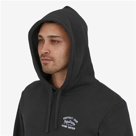MOLETOM UNISSEXO PATAGONIA HOME WATER TROUT UPRISAL HOODY - PRETO