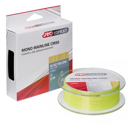 MONOFILAMENT - 600M JRC CONTACT CM50 HVIZ YELLOW - 600M