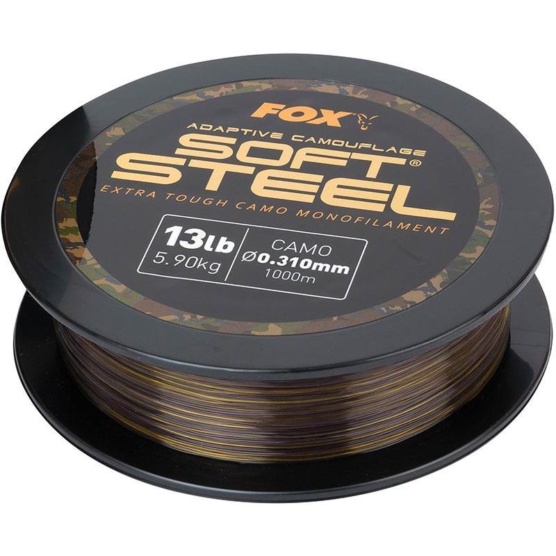 Fox Soft Steel Dark Camo 1000m Mono Line ALL SIZES 