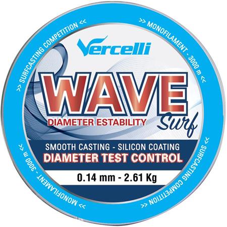 Monofilament Vercelli Wave Surf Red 1000M